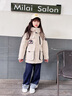 波司登（BOSIDENG）25新款羽絨服女童5A抗菌絨極寒連帽冬厚款保暖外套 【趨勢推薦】新燕麥色7F78 130 /64 約 115-130cm 26kg 曬單實拍圖