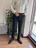 XJSGS官方國際正品牌男士高端休閑褲秋季抗皺商務(wù)西褲輕奢侈男裝長褲 高檔黑色906【現(xiàn)貨速達(dá)】 春秋款 34 建議【腰圍2尺6】 曬單實(shí)拍圖