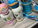 特美刻兒童保溫杯316不銹鋼水杯幼兒園小學(xué)生水壺寶寶大容量上學(xué)吸管杯 藍色550ml 曬單實(shí)拍圖