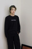 Calvin KleinJeans【七夕禮盒】25秋季男士休閑ck印花打底衫長袖T恤4RD867G UB1-太空黑 S 曬單實拍圖
