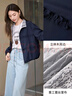 香影風(fēng)衣外套女短款2025秋季新款休閑工裝風(fēng)拉鏈小個子藏青色夾克 藏青 L 165/88A/110-125斤 曬單實拍圖