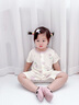 顆粒熊（KELIXIONG）嬰兒短袖連體衣寶寶莫代爾夏裝嬰幼兒薄款睡衣哈衣新生兒衣服夏季 丁香紫 90cm 曬單實(shí)拍圖