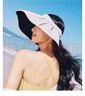 蕉下（beneunder）遮陽帽子黑膠貝殼防曬帽女防紫外線大檐太陽帽空頂帽BM532粉 曬單實拍圖