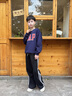 蓋璞【大小童同款】男女童2025秋季新款logo抓絨衛(wèi)衣兒童裝829305 海軍藍(lán) 150 /72(12-13歲) 曬單實(shí)拍圖