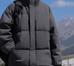 JEANSWEST LIFE棉衣男冬季2025新款外套男加厚潮流保暖棉服 黑色MYM24-99999 XL （建議140-165斤） 曬單實(shí)拍圖