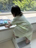 babycare山茶花寶寶爬服春夏連體衣包屁衣新生嬰兒衣服 亮酸橙 90cm  曬單實(shí)拍圖