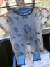 紅豆兒童睡衣純棉家居服短袖套裝男女童夏季薄款空調服J3357淺藍110 曬單實(shí)拍圖
