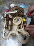 大眼小娃木質(zhì)3D立體拼圖電動滾珠軌道拼裝插模型積木兒童DIY手工玩具禮物 曬單實拍圖