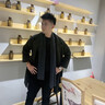摩丘 MOOQO純羊毛百搭針織圍巾冬季保暖純色護頸圍脖男女高檔生日禮物禮盒裝 沉穩(wěn)深灰 曬單實拍圖