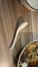 品聚德骨瓷純白小湯勺長(cháng)柄家用大號餐具勺子創(chuàng  )意大勺小勺喝粥勺調羹勺子 骨瓷描金天鵝小勺4個(gè) 曬單實(shí)拍圖