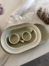 琺寶（staub）松露白陶瓷家用飯碗盤子餐盤圓盤碗碟餐具喬遷禮 松露白陶瓷橢圓形魚盤35cm 1頭 曬單實拍圖