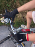 楊飾公子手套男夏季防曬騎行手套觸屏防滑騎車摩托車冰絲釣魚手套外賣手套 漏二指黑【春夏薄款】 均碼 曬單實(shí)拍圖