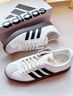 adidas T頭鞋 VL COURT復(fù)古板鞋德訓(xùn)鞋男女阿迪達斯輕運動 漢玉白/黑色/樹脂黃   37 曬單實拍圖