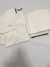 歐迪芬女士睡衣女帶胸墊100%純棉抑菌防螨翻領套頭家居服可外穿米白L 曬單實拍圖