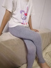 貓人女童打底褲踩腳春秋款白色褲子外穿秋冬中大童女孩兒童舞蹈連褲襪 【春秋踩腳款】黑色+灰色- 2條 5-9歲 (L) 【建議115-130CM】 曬單實(shí)拍圖