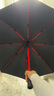 雨航（YUHANG）碳纖維高爾夫雙人8骨雨傘半自動(dòng)直柄傘男女商務(wù)傘 黑色 曬單實(shí)拍圖