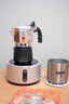 比樂(lè )蒂（Bialetti）【咖啡壺禮盒】摩卡壺禮盒蒸汽時(shí)代手沖咖啡壺套裝意式濃縮咖啡機 經(jīng)典雙閥款(2杯份+咖啡杯)100ml 4件套禮盒 曬單實(shí)拍圖