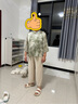 紅豆媽媽裝夏季國風(fēng)襯衫t恤2025新款時(shí)尚寬松中老年女裝上衣褲子套裝 曬單實(shí)拍圖