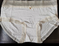 【7A抗菌】莫代爾內(nèi)褲女棉質(zhì)底襠舒適裸感透氣中高腰少女三角褲 5條-米白+膚色+粉色+淺綠+淺藍 L （建議100-120斤） 曬單實拍圖
