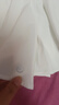 小野和子蓬蓬裙女夏季半身裙瑜伽A字裙休閑短裙 云紗白 L 曬單實(shí)拍圖