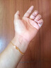 周大生黃金手鏈足金鏤空愛(ài)心轉運珠手鏈時(shí)尚送女友送老婆情人節禮物 鏤空愛(ài)心手鏈 金重約2.4g 曬單實(shí)拍圖