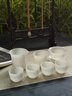 尚置璞玉瓷功夫茶具套裝整套高檔家用辦公室泡茶蓋碗茶杯送長(cháng)輩伴手禮月泉杯-蓋碗茶具套裝【禮盒裝】 10頭 曬單實(shí)拍圖