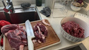 元牧希 魯西黃牛原切大塊黃牛腿肉 凈重2斤 牛肉燉煮炒菜燒烤谷飼生鮮 曬單實(shí)拍圖