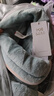 芬騰 珊瑚絨睡衣女冬季加厚法蘭絨開(kāi)衫加絨休閑秋冬款家居服套裝 灰綠 S 曬單實(shí)拍圖