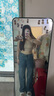 浪莎窄版牛仔褲女春秋季2025新款闊腿高腰寬松垂感顯瘦直筒拖地長(zhǎng)褲子 曬單實(shí)拍圖