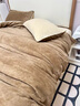A類(lèi)牛奶絨被套單件秋冬季德芙絨被罩珊瑚絨四件套純色床上用品 橘粉-奶茶【雙面嬰兒絨 A類(lèi)母嬰級】 200*230cm單被套 曬單實(shí)拍圖