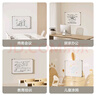 得力（deli）90*60cm白板寫字板 蜂窩板芯商用磁吸板黑板辦公用記事板墻貼小黑板兒童家用教學(xué)水筆可擦寫畫板 曬單實(shí)拍圖