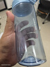 樂扣樂扣（LOCK&LOCK）人魚線塑料運動水杯夏天便攜水壺帶刻度提手男女水杯子520ML藍色 曬單實拍圖