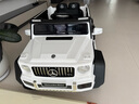 福兒寶（FUERBAO）奔馳授權兒童電動(dòng)車(chē)六驅可坐大人遙控玩具車(chē)小孩寶寶雙人越野送禮 六驅軟胎白+后備箱+雙皮座雙油門(mén) 曬單實(shí)拍圖