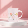 膳魔師（THERMOS）保溫杯茶杯340ml不銹鋼情侶帶蓋馬克咖啡杯JDG-351 PK(FL-VI) 曬單實拍圖