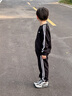 泰蘭尼斯童鞋秋季閃燈鞋男女童軟底亮燈運(yùn)動(dòng)鞋兒童休閑鞋黑/銀色32 曬單實(shí)拍圖