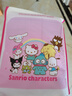 Hello Kitty兒童雨衣女童幼兒園寶寶小學(xué)生書包位防水雨披 庫洛米紫 L碼  曬單實(shí)拍圖