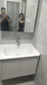 九牧（JOMOO）浴室柜洗臉盆柜一體盆陶瓷鋁合金洗手盆柜組合洗漱盆無(wú)龍頭A2736 基礎升級款 鏡背收納|防潮 80cm 曬單實(shí)拍圖