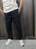 JEEP SPIRIT男士休閑褲2025新款直筒長(cháng)褲春秋季多口袋純棉工裝褲男闊腿褲子男 011藏青 XL 推薦【121-140斤】 曬單實(shí)拍圖