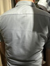 杉杉（FIRS）襯衫男士夏季商務(wù)莫代爾桑蠶絲短袖襯衣彈力免燙襯衫 D19105  42  曬單實拍圖