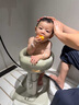 iuu寶寶站立洗澡神器嬰兒 小孩洗屁屁輔助器兒童防滑洗澡架洗澡盆 【高/寬度可調(diào)】免安裝-奶油棕 材質(zhì)：高端ABS原料，安全無異味 曬單實拍圖