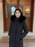逐雅2025羽絨服女裝長(cháng)款修身收腰顯瘦加厚加長(cháng)過(guò)膝防寒冬季大毛領(lǐng)300g 黑色 XL 適合125-140斤 曬單實(shí)拍圖