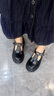 愛步（ECCO）樂福鞋女 2025新款英倫風牛皮厚底增高單鞋女 蹤跡220763 黑色22076301001 38 曬單實拍圖