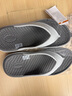 卡駱馳（crocs）舒樂(lè )人字拖戶(hù)外舒適平底鞋男夾腳拖鞋涼鞋|211101 幻灰色-1NM 44  M10(280mm) 曬單實(shí)拍圖