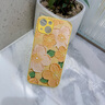 素洛新款桃花蘋(píng)果iPhone15promax手機(jī)殼16proy液態(tài)小羊皮13防摔高級(jí)感14男女8plus情侶12保護(hù)殼11全包 黃色檸檬黃【桃花】 iPhone 13 曬單實(shí)拍圖