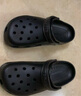 crocs卡駱馳檀健次同款經(jīng)典洞洞鞋男沙灘鞋戶(hù)外沙灘包頭拖鞋女鞋|10001 黑色-001 37 /38(230mm) 曬單實(shí)拍圖