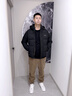 啄木鳥棉服男外套男秋冬季新款棉衣男中老年商務(wù)棉襖羽加絨服加厚夾克男 藏青色 3XL (建議135-155斤) 曬單實(shí)拍圖