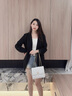 狄梵普輕奢包包女包女士2025新款斜挎單肩包生日七夕節(jié)禮物送女友送老婆 白色【禮盒裝】 小包 曬單實(shí)拍圖