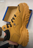 回力（Warrior）男鞋秋冬旋轉紐扣男士厚底防滑工裝馬丁靴高幫休閑運動(dòng)鞋登山潮鞋 土黃黑 42 曬單實(shí)拍圖