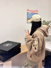 加拿大鵝（Canada Goose）【新品】Alberni女士雙面羊毛抓絨飛行員夾克大鵝外套 7068W 9410 沙漠米 L 曬單實(shí)拍圖