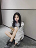 莜仙格早秋灰色棒球服外套女2025年春秋季新小個(gè)子寬松夾克初秋短上衣女 灰色-春秋款 L 建議 100-115斤 曬單實(shí)拍圖